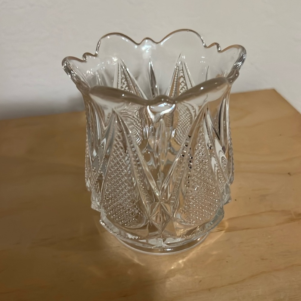 Antique Flint crystal vase